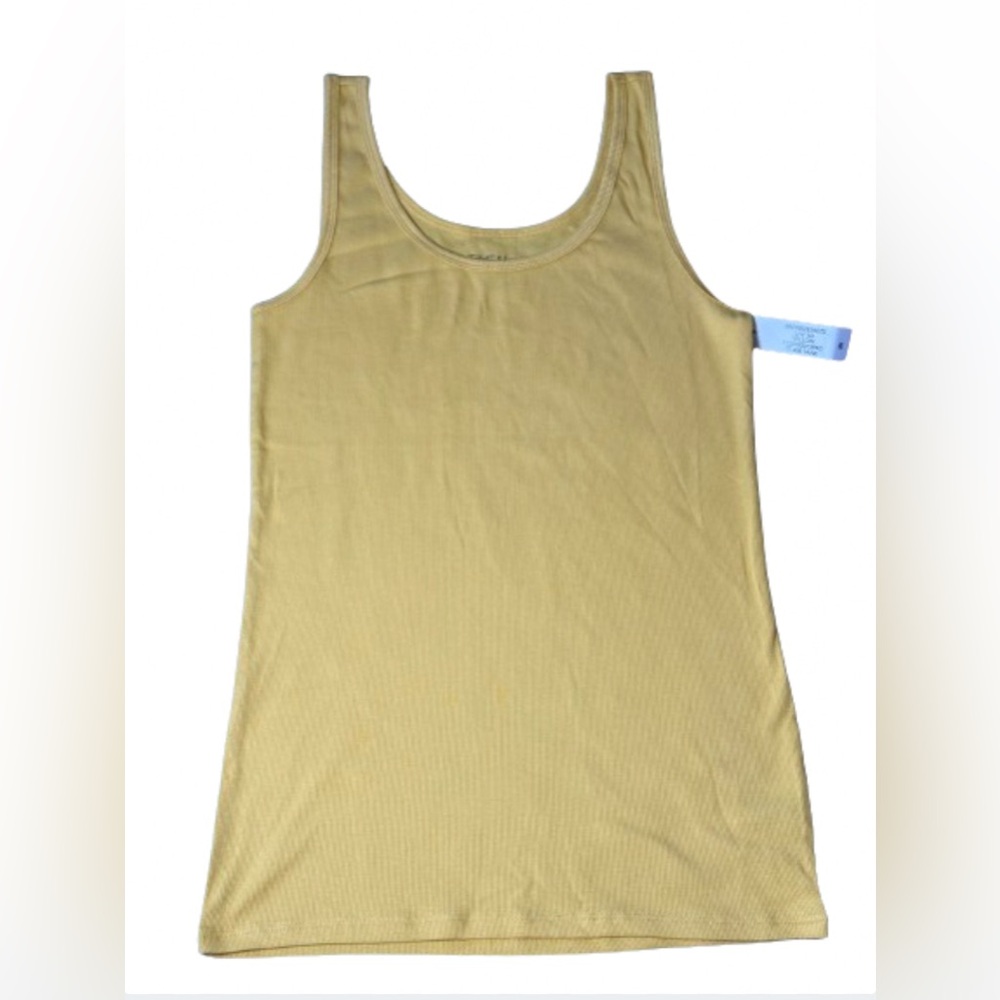Mustard yellow TIME AND TRU tank top